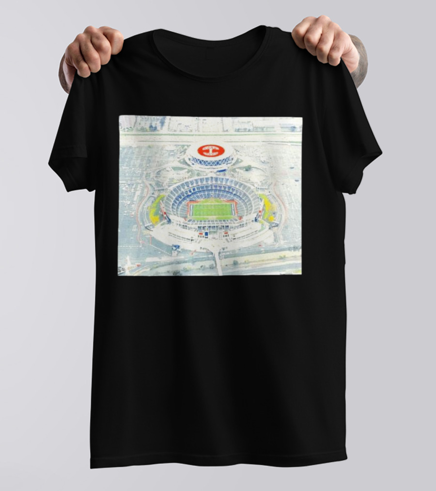 Oakland Alameda County Coliseum Complex Aerial View T-Shirt