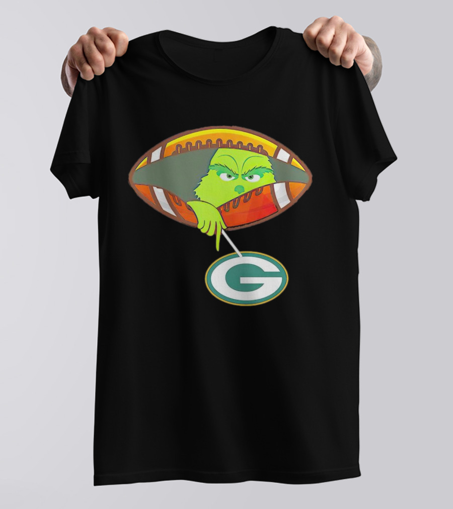 Grinch Ew Football Green Bay Packers Mockery T-Shirt