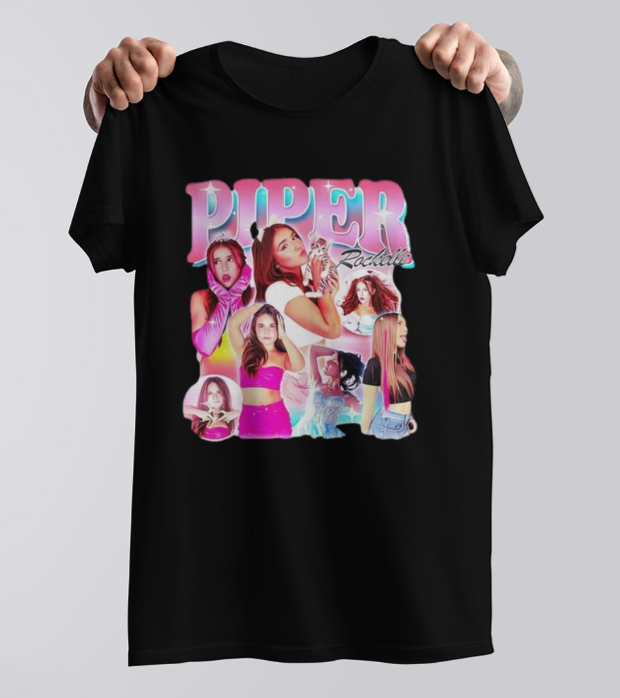 Piper Rockelle Glamorous Fashion Collage With Cat And Friends T-Shirt