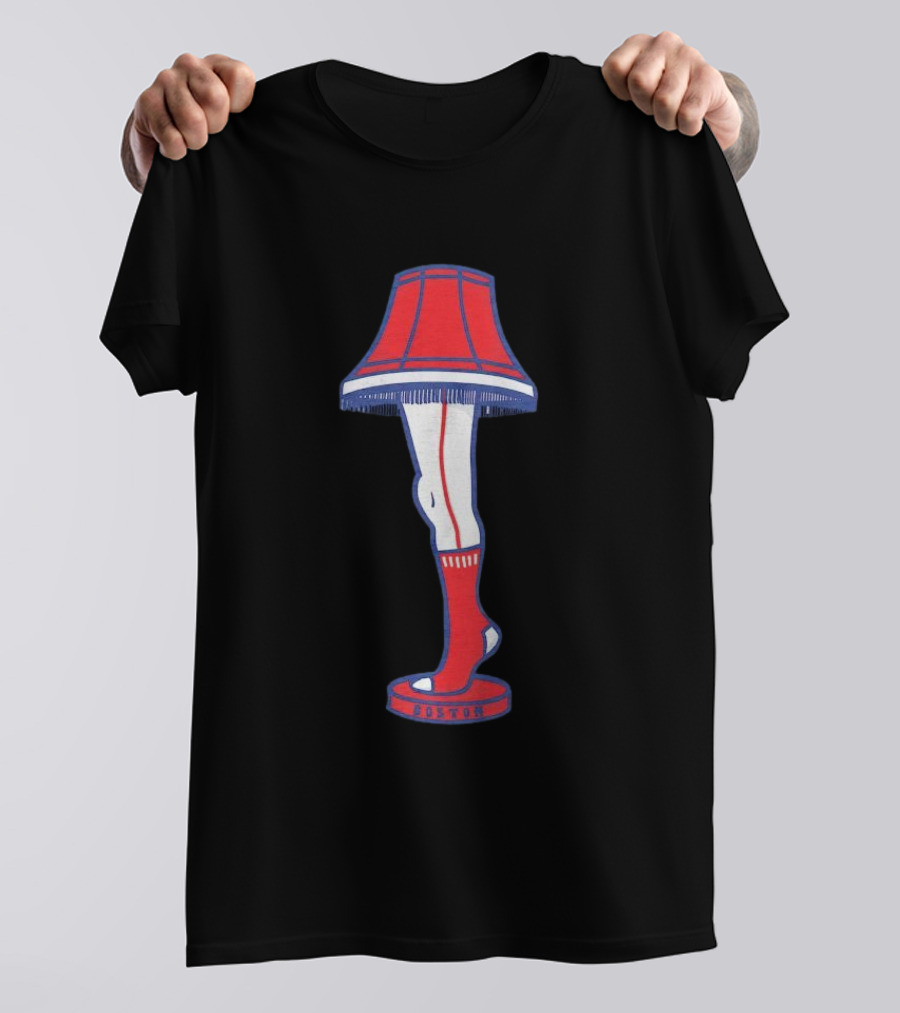 Boston Red Sox Leg Lamp Holiday T-Shirt