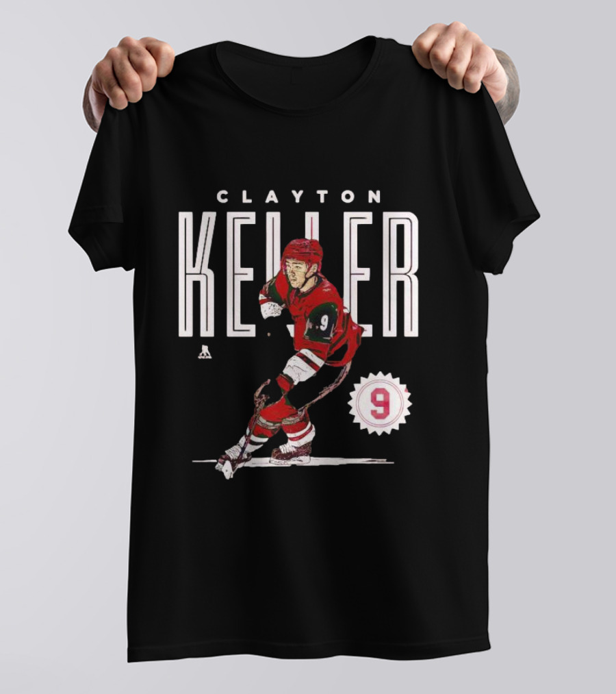 CLAYTON KELLER ARIZONA NUMBER 9 HOCKEY PLAYER T-Shirt