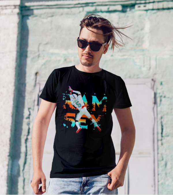 Jalen Ramsey Dolphins Interception Palm Sunset T-Shirt