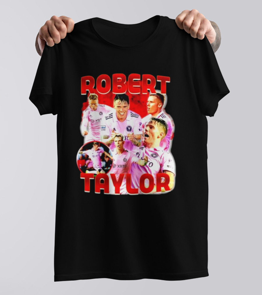 Robert Taylor Inter Miami CF Bootleg Style Collage T-Shirt