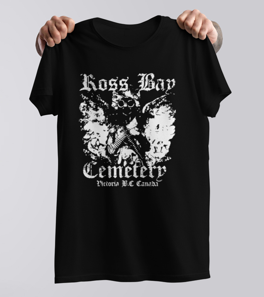 Ross Bay Cemetery Victoria BC Canada Vintage Gothic Skull T-Shirt