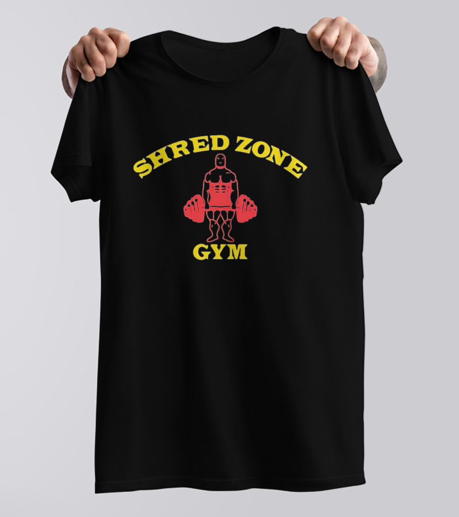 Shred Zone Gym Muscle Bodybuilder Fitness T-Shirt
