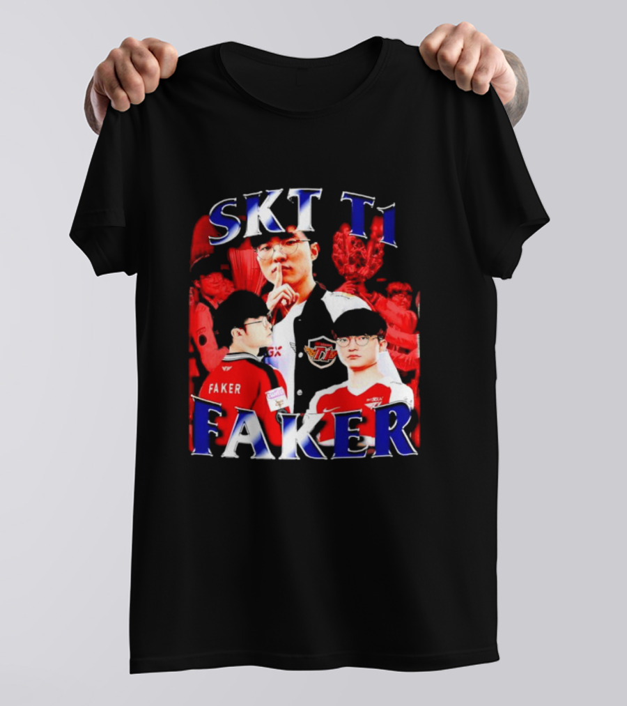 SKT T1 Faker Vintage Champion Legacy T-Shirt