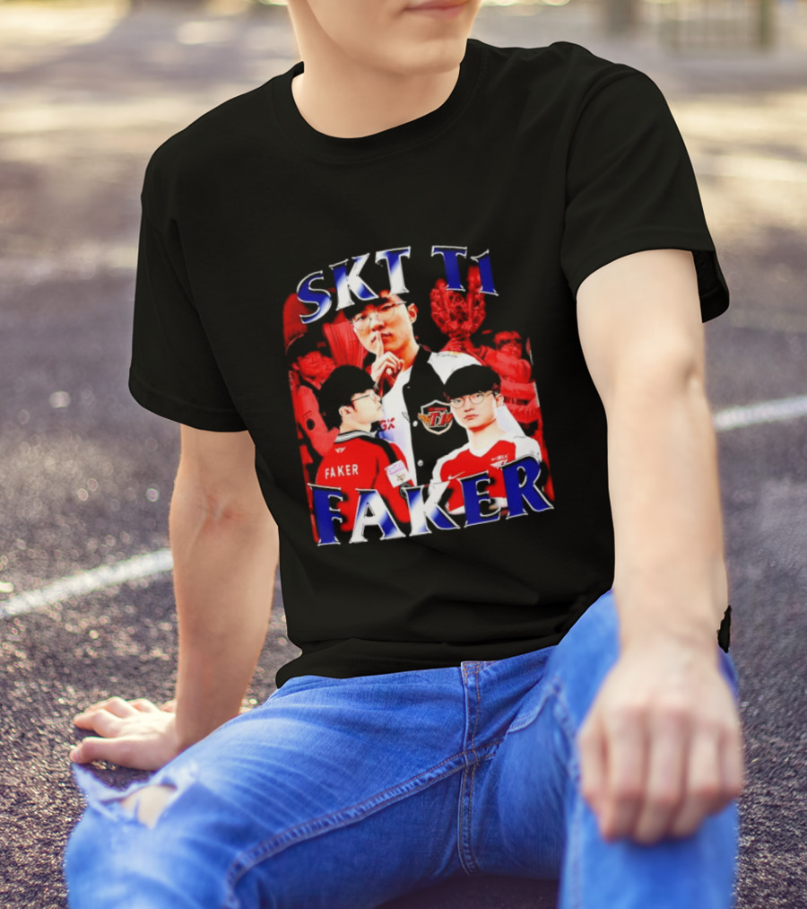 SKT T1 Faker Vintage Champion Legacy T-Shirt