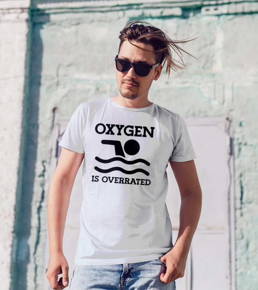 Swimming Oxygen Is Overrated Iconic T-Shirt