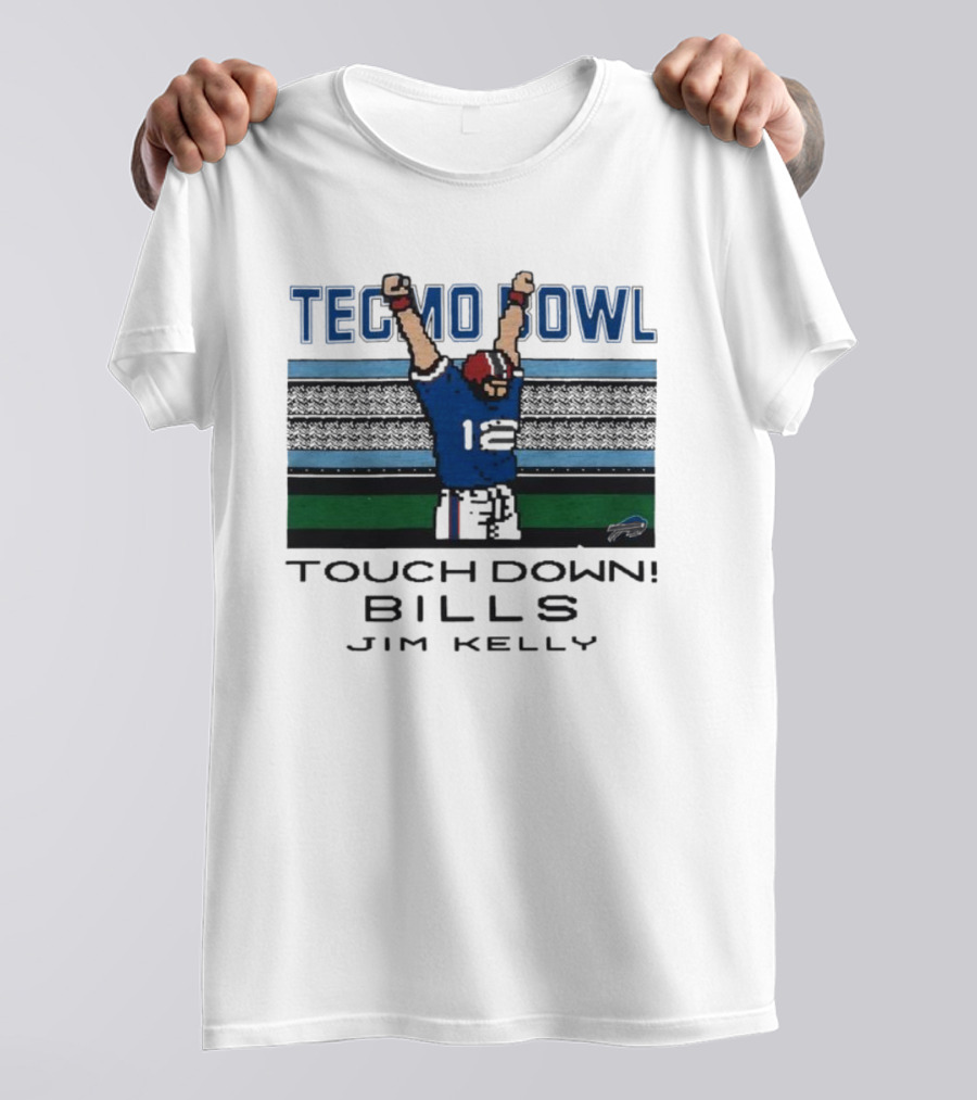 Tecmo Bowl Touch Down Bills Jim Kelly T-Shirt