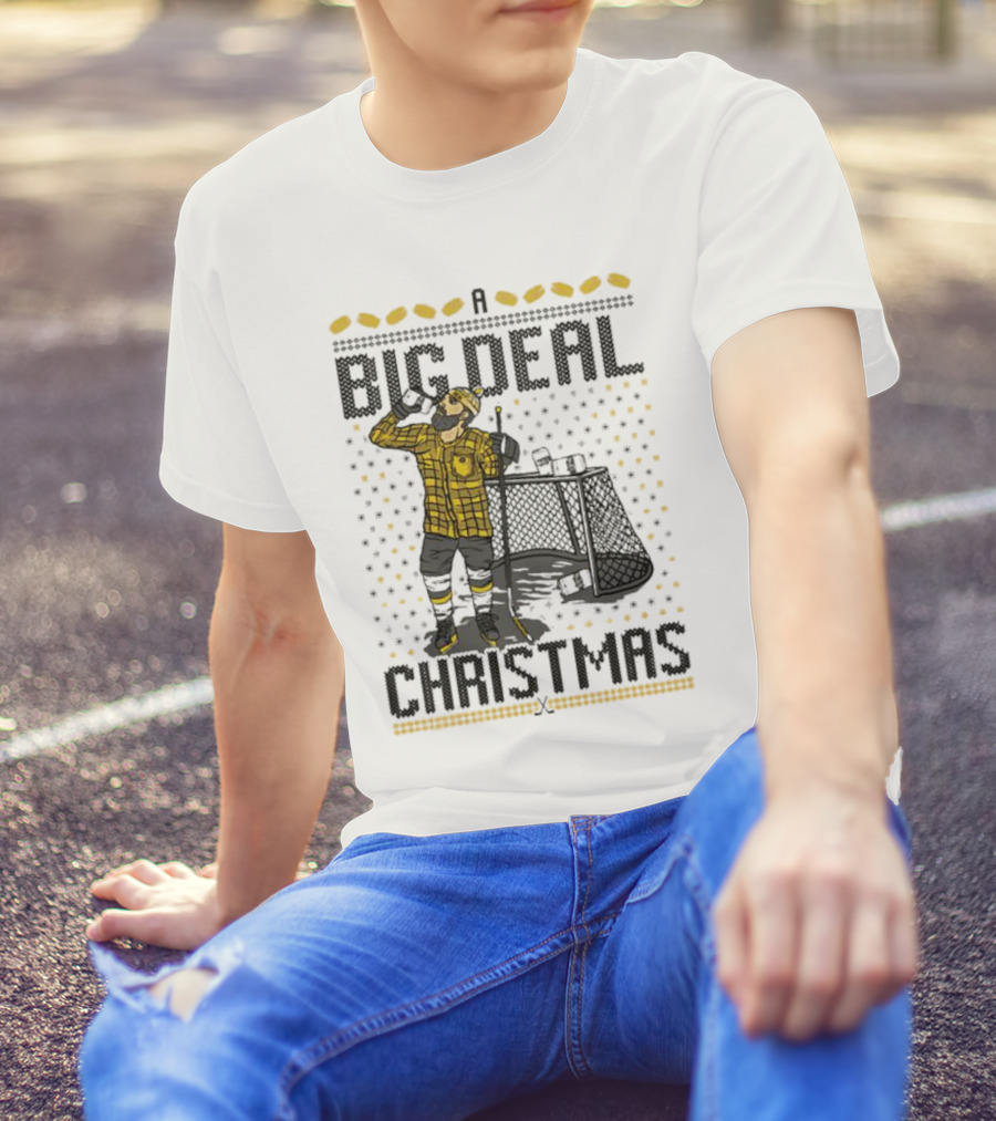 Big Deal Christmas Hockey Goalie T-Shirt