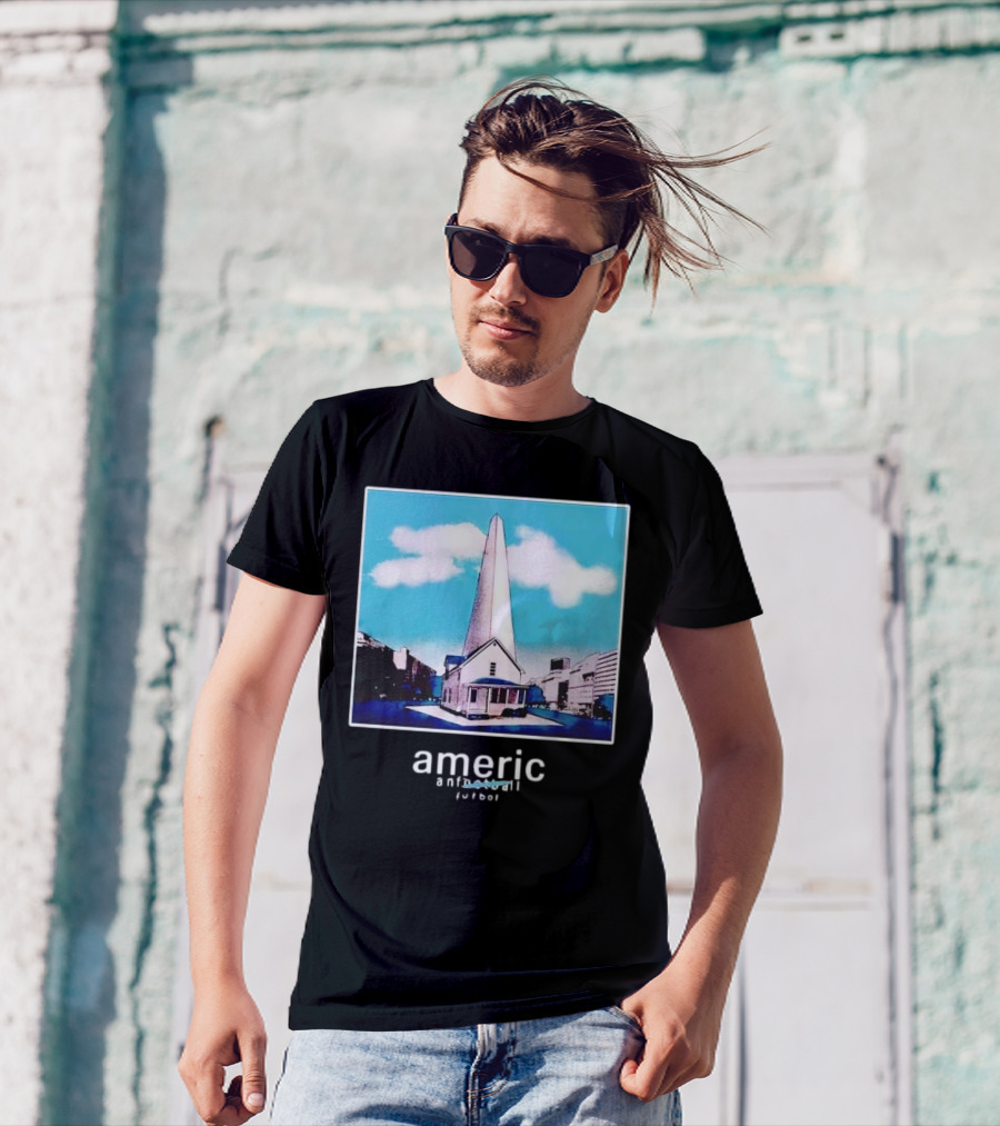 Americ Anfootball Futbol House And Obelisk Cityscape T-Shirt