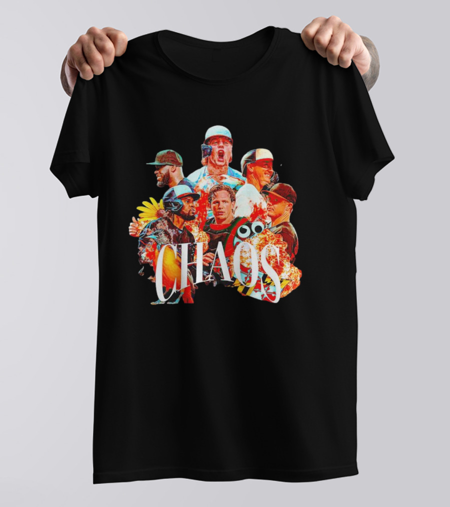 CHAOS Baltimore Orioles Baseball Players Action Collage T-Shirt
