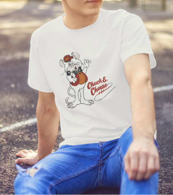 Chuck E Cheese Retro Character Outline T-Shirt