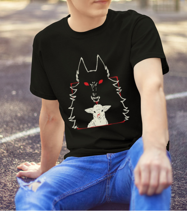 Duplicity By Morsusmania Wolf And Lamb Duality T-Shirt