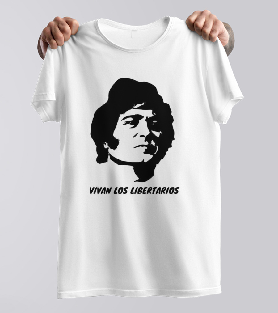Vivan Los Libertarios Libertarian Iconic Face T-Shirt