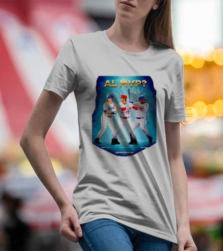 AL MVP Corey Seager Shohei Ohtani Marcus Semien Season Dreams T-Shirt