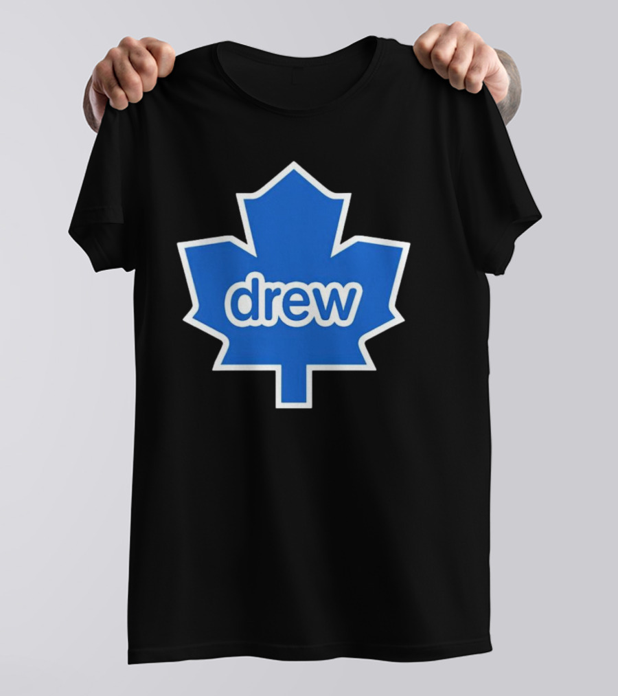 Toronto Maple Leaf Drew Logo Blue Leaf T-Shirt