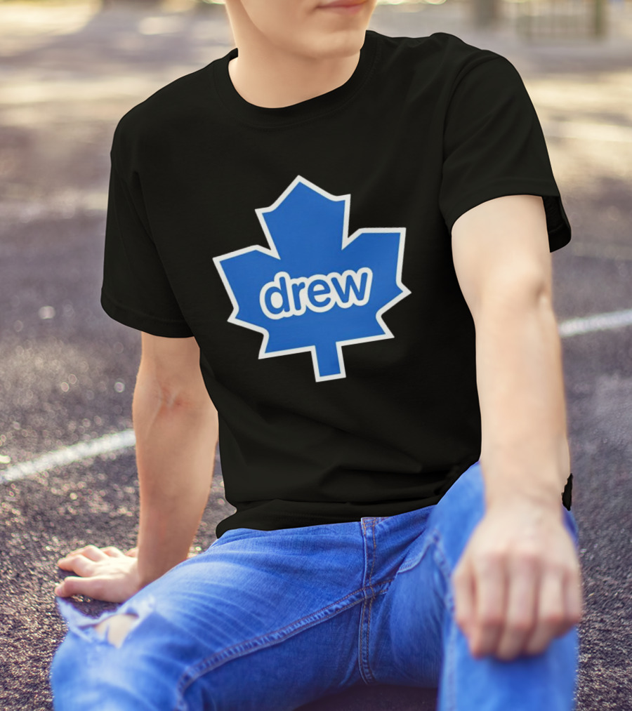 Toronto Maple Leaf Drew Logo Blue Leaf T-Shirt