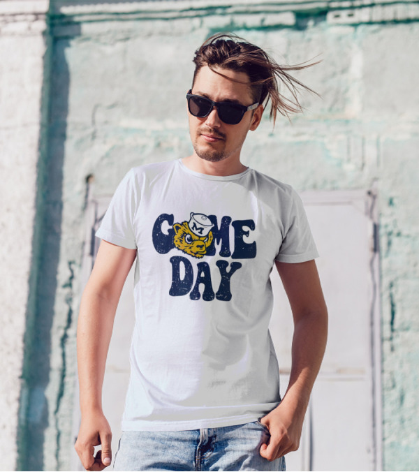 University Of Michigan Game Day Vintage Wolverine T-Shirt