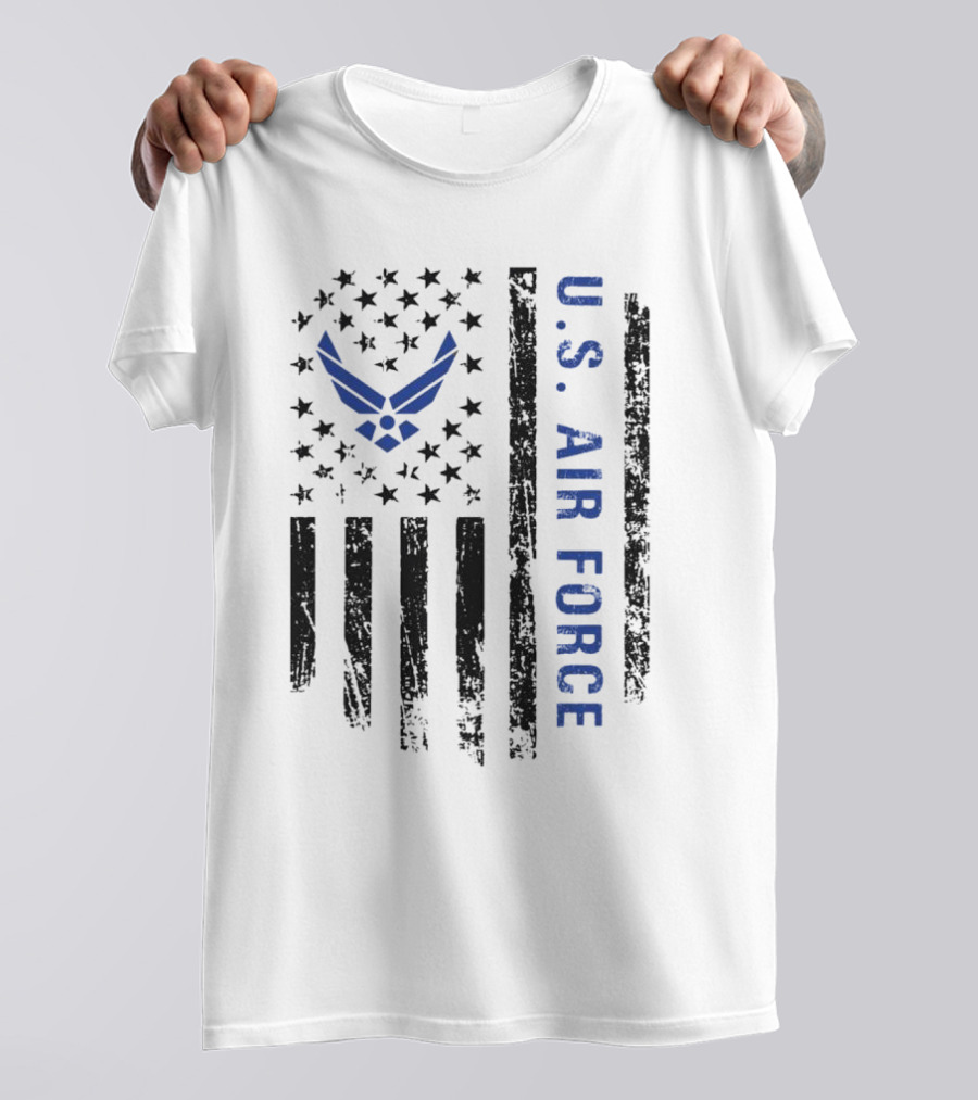U.S. Air Force Veteran American Flag Emblem T-Shirt
