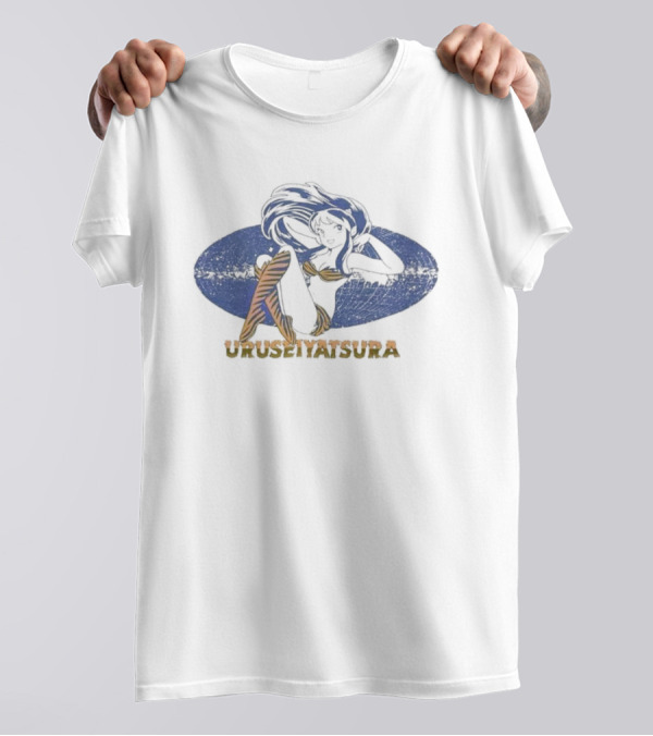 Vintage 80s Uruseiyatsura Anime Retro Character T-Shirt