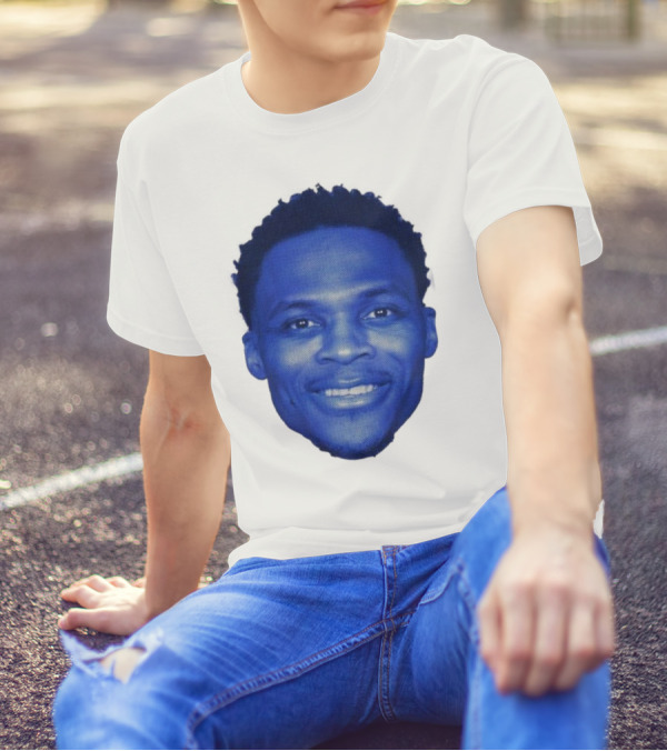 Westbrook Blue Half-tone Big Head T-Shirt