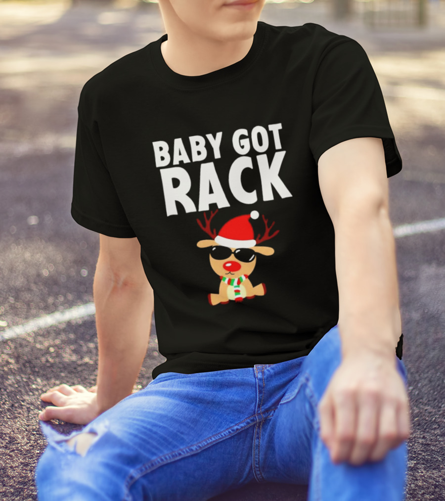 Baby Got Rack Reindeer Christmas T-Shirt