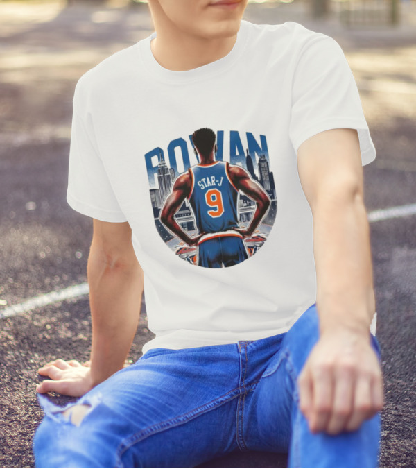 Rowan Star J 9 Basketball Urban Skyline T-Shirt