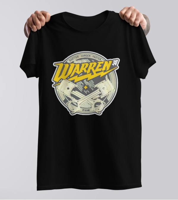Shiftier Harder Faster Warren 30 Racing Engine Pistons T-Shirt