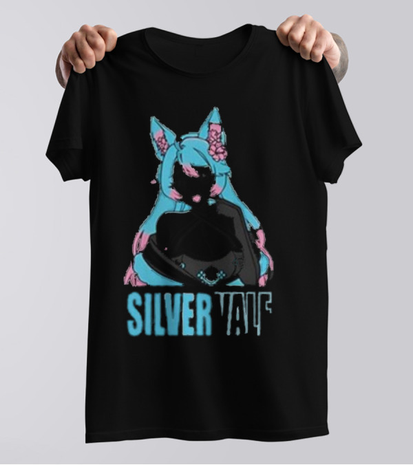 Silvervale Pastel Pop Anime Cat Ear Character T-Shirt