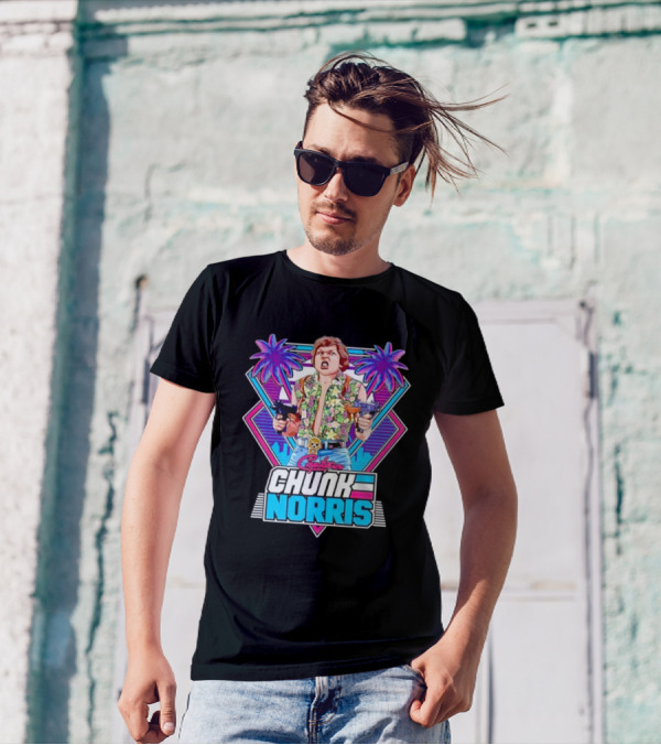 Chunk Norris Captain Miami Retro Adventure 80s T-Shirt