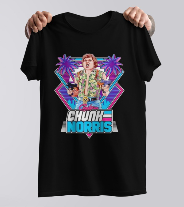 Chunk Norris Captain Miami Retro Adventure 80s T-Shirt