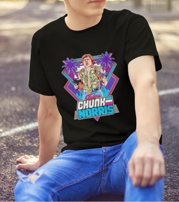 Chunk Norris Captain Miami Retro Adventure 80s T-Shirt