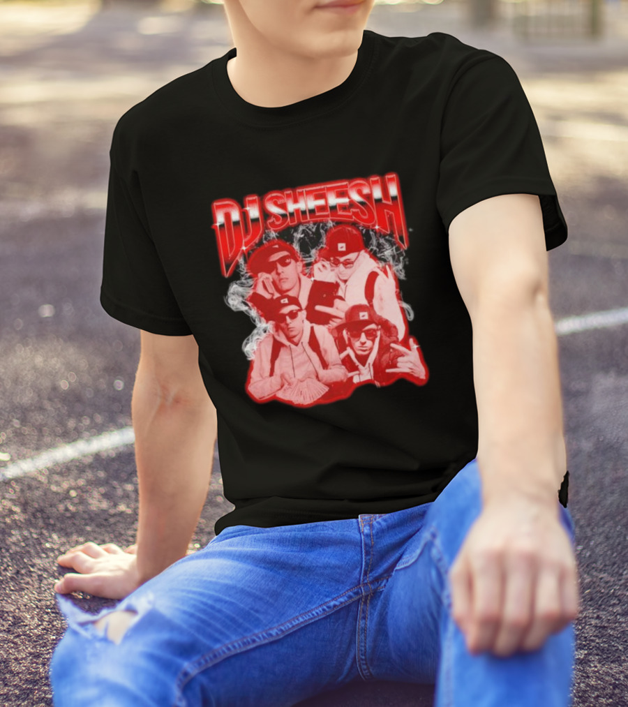 DJ Sheesh Smoking Cool Vibes With Cyclops Crew T-Shirt