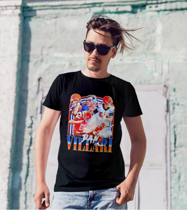 Dan Villari Vintage Football Montage T-Shirt