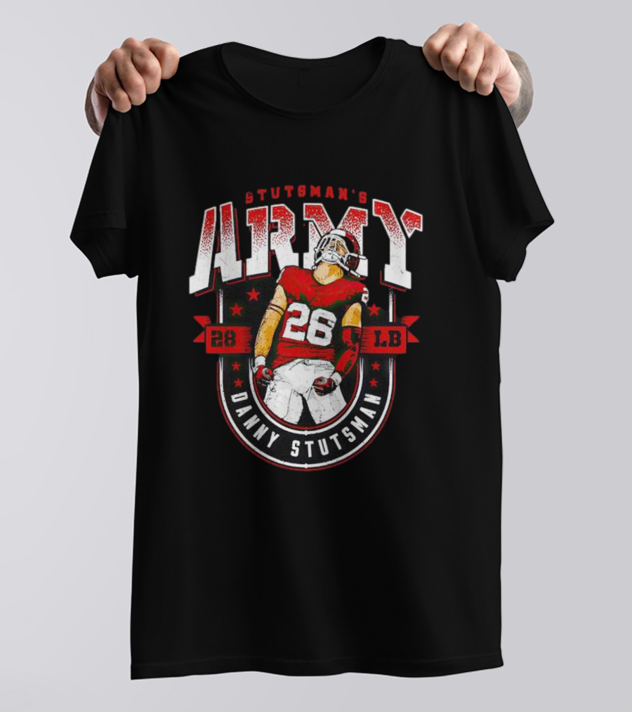 Danny Stutsman Stutsman’s Army 28 LB Football Hero T-Shirt