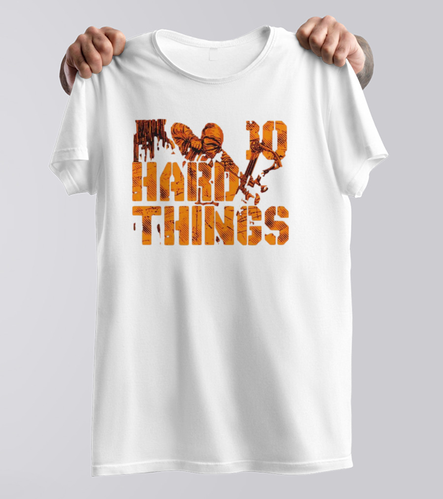 Do Hard Things Archery Bow And Arrow Drawing T-Shirt
