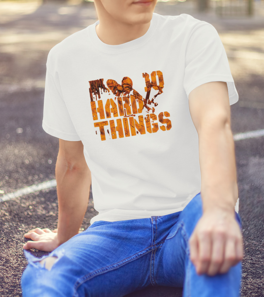 Do Hard Things Archery Bow And Arrow Drawing T-Shirt