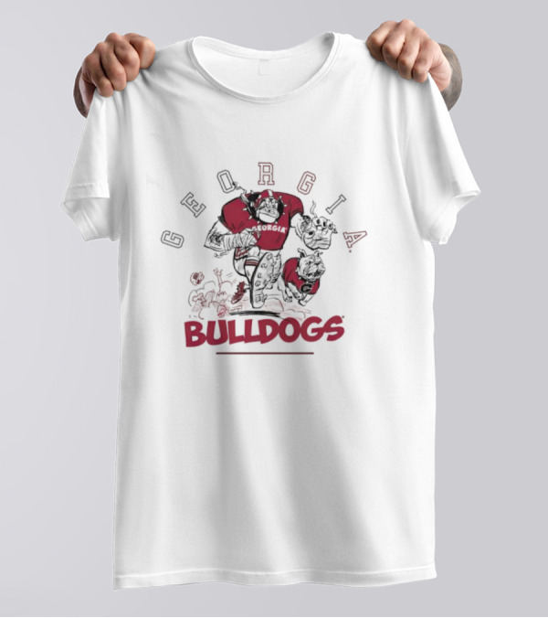 Georgia Bulldogs Dawgwild Football Mascot Rugged Power T-Shirt