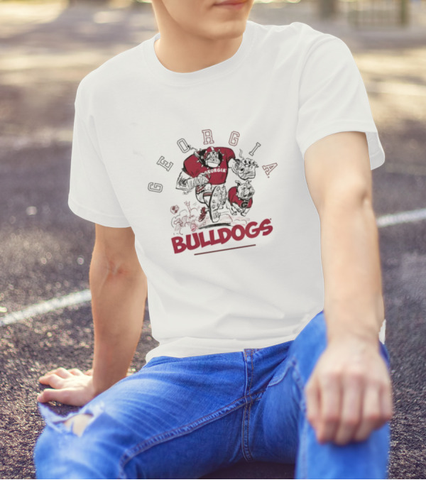 Georgia Bulldogs Dawgwild Football Mascot Rugged Power T-Shirt