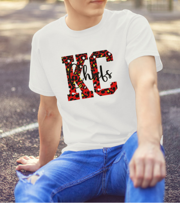 KC Chiefs Leopard Print T-Shirt