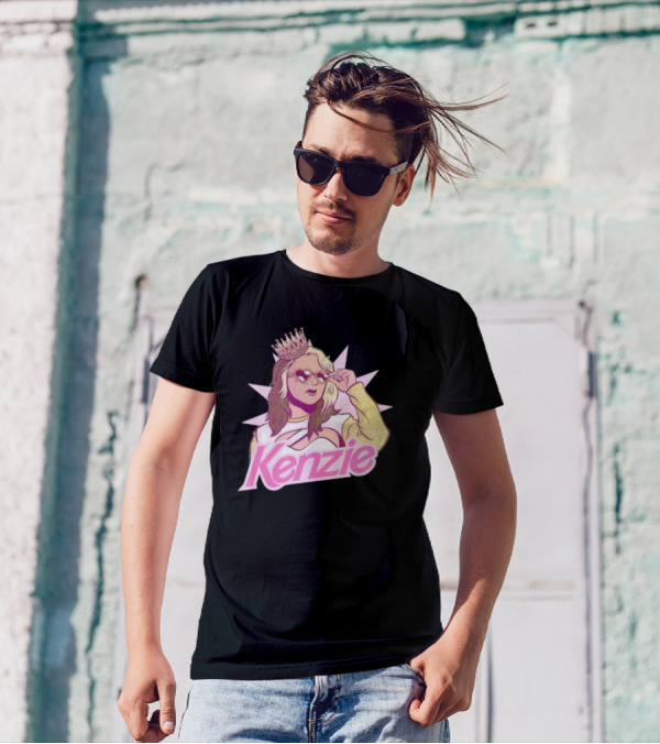 Kenzie Paige Pink Queen Icon With Crown And Sunglasses T-Shirt