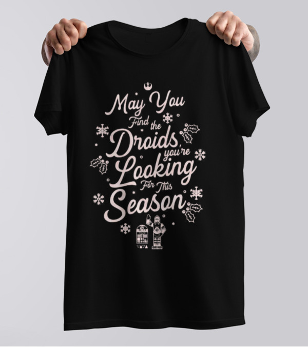 May You Find The Droids You’re Looking For This Season Christmas Snowflakes And Droids T-Shirt