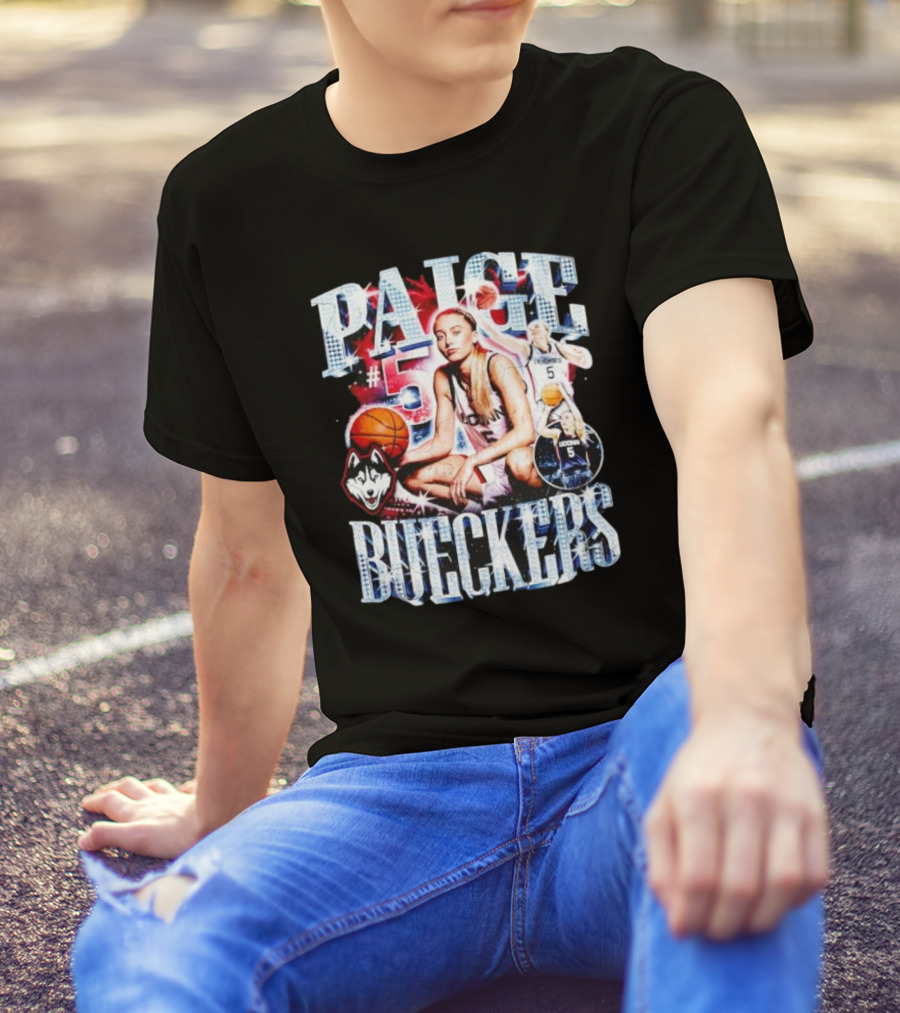 PAIGE #5 BUECKERS UCONN HUSKIES BASKETBALL VINTAGE T-Shirt