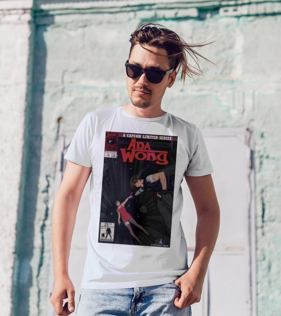 Ada Wong Biohazard 25th Anniversary Capcom Limited Series Comic Issue T-Shirt