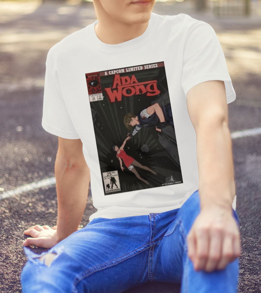 Ada Wong Biohazard 25th Anniversary Capcom Limited Series Comic Issue T-Shirt