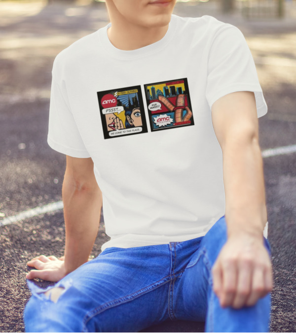 AMC PSSST Comic Pop Art Magic Theatres San Diego California T-Shirt