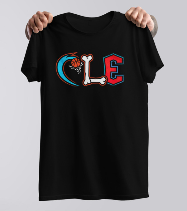 Cleveland Cavaliers CLE Basketball Bone T-Shirt