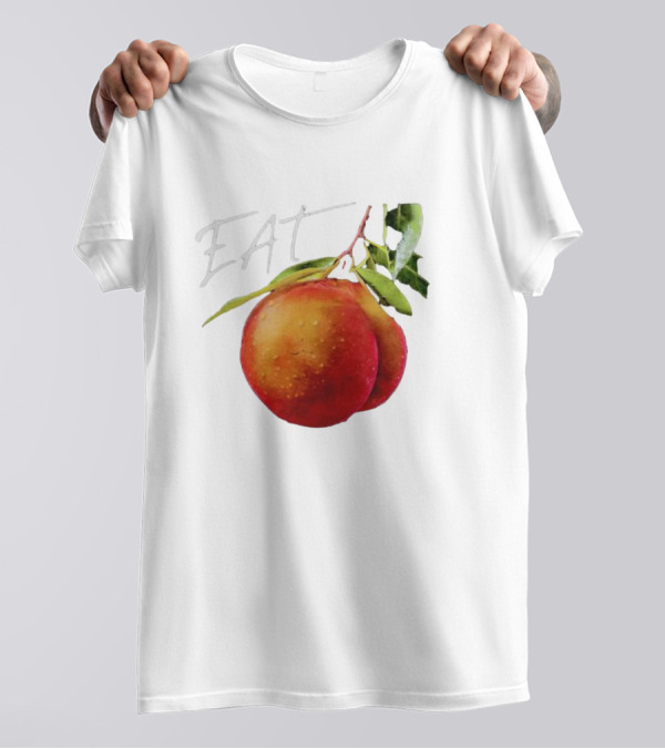 EAT Juicy Peaches With Dewy Leaves T-Shirt