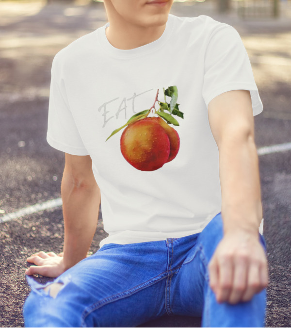 EAT Juicy Peaches With Dewy Leaves T-Shirt